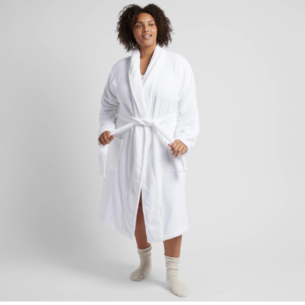 Parachute Classic Turkish Cotton Robe | White | Size L | NWT | Unisex
